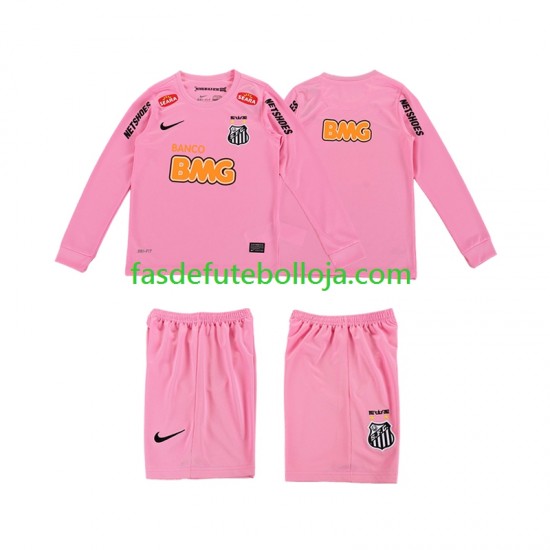 Camisola 4º Equipamento Santos 2012 2013 Manga Comprida Retro ,Criança