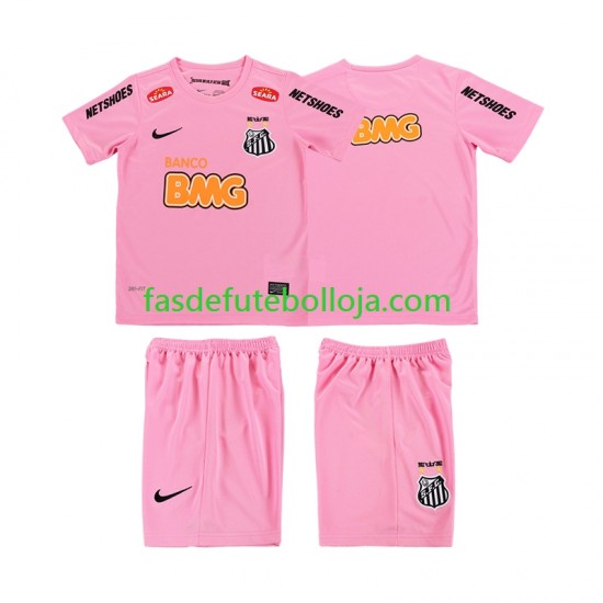 Camisola 4º Equipamento Santos 2012 2013 Manga Curta Retro ,Criança