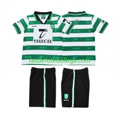 Camisola 1º Equipamento Sporting CP 2000 1999 Manga Curta Retro ,Criança