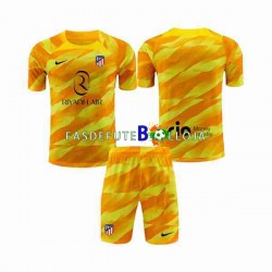 Camisola Guarda-redes Atlético Madrid Laranja 2023-2024 Manga Curta ,Criança