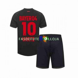Camisola 1º Equipamento Bayer 04 Leverkusen Florian Wirtz 10 2023-2024 Manga Curta ,Criança