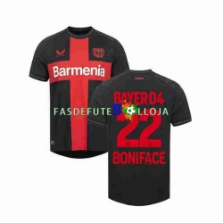 Camisola 1º Equipamento Bayer 04 Leverkusen Victor Boniface 22 2023-2024 Manga Curta ,Homem