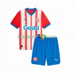 Camisola 1º Equipamento Girona 2023-2024 Manga Curta ,Criança