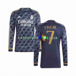 Camisola 2º Equipamento Real Madrid Vini Jr 7 2023-2024 Manga Comprida ,Homem