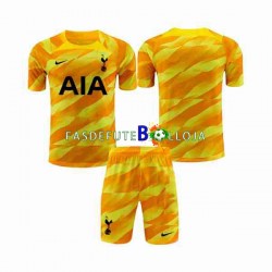 Camisola Guarda-redes 2º Equipamento Tottenham Hotspur Laranja 2023-2024 Manga Curta ,Criança