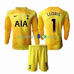 Camisola Guarda-redes 1º Equipamento Tottenham Hotspur Hugo Lloris 1 2022-2023 Manga Comprida ,Criança