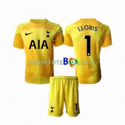 Camisola Guarda-redes 1º Equipamento Tottenham Hotspur Hugo Lloris 1 2022-2023 Manga Curta ,Criança