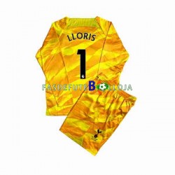 Camisola Guarda-redes 2º Equipamento Tottenham Hotspur Laranja Hugo 2023-2024 Manga Comprida ,Criança