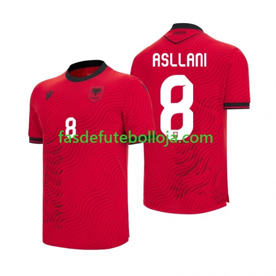 Camisola 1º Equipamento Seleção Albanesa Kristjan Asllani 8 World Cup 2026 Manga Curta ,Homem Camisola 1º Equipamento Seleção Albanesa Kristjan Asllani 8 World Cup 2026 Manga Curta ,Homem