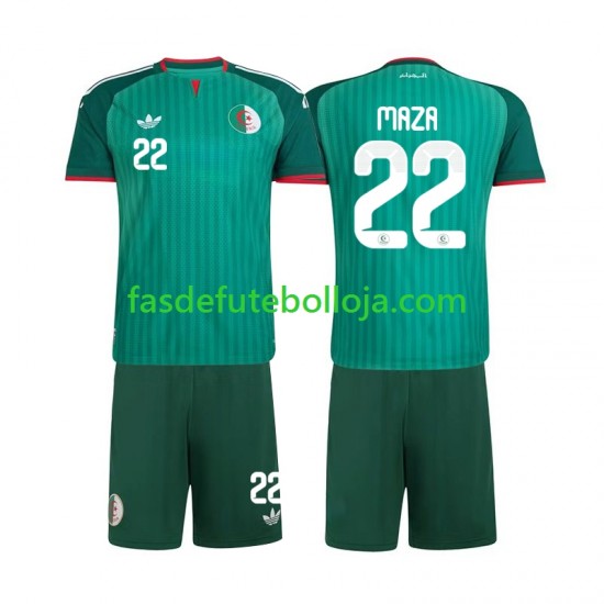 Camisola 2º Equipamento Seleção Argelina Ibrahim Maza 22 2026 Manga Curta ,Criança Camisola 2º Equipamento Seleção Argelina Ibrahim Maza 22 2026 Manga Curta ,Criança