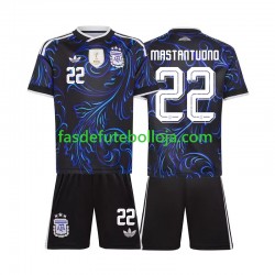 Camisola 2º Equipamento Seleção Argentina Franco Mastantuono 22 World Cup 2026 Manga Curta ,Criança Camisola 2º Equipamento Seleção Argentina Franco Mastantuono 22 World Cup 2026 Manga Curta ,Criança