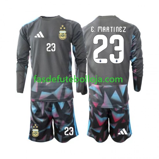 Camisola Guarda-redes 1º Equipamento Seleção Argentina Emiliano Martinez 23 World Cup 2026 Manga Comprida ,Criança Camisola Guarda-redes 1º Equipamento Seleção Argentina Emiliano Martinez 23 World Cup 2026 Manga Comprida ,Criança