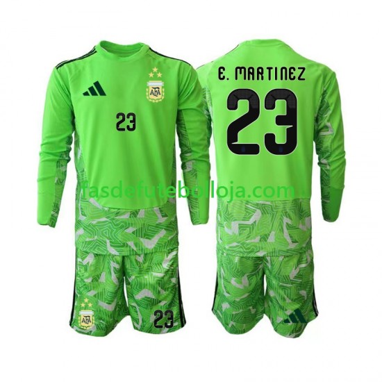 Camisola Guarda-redes 3º Equipamento Seleção Argentina Emiliano Martinez 23 World Cup 2026 Manga Comprida ,Criança Camisola Guarda-redes 3º Equipamento Seleção Argentina Emiliano Martinez 23 World Cup 2026 Manga Comprida ,Criança