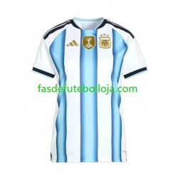 Camisola 1º Equipamento Seleção Argentina World Cup 2026 Manga Curta ,Feminina