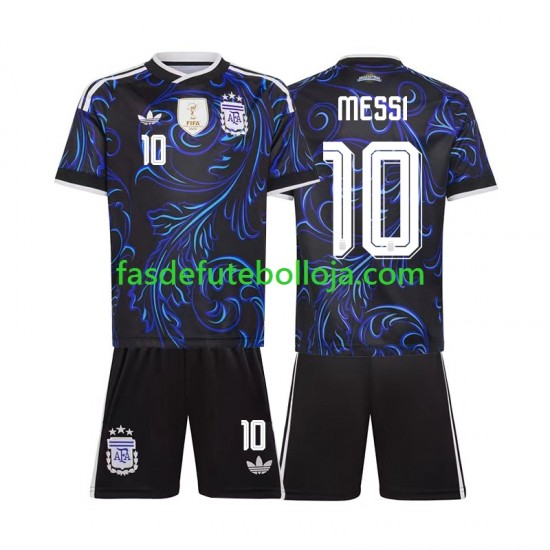 Camisola 2º Equipamento Seleção Argentina Lionel Messi 10 World Cup 2026 Manga Curta ,Criança Camisola 2º Equipamento Seleção Argentina Lionel Messi 10 World Cup 2026 Manga Curta ,Criança