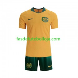 Camisola 1º Equipamento Seleção Australiana World Cup 2026 Manga Curta ,Criança Camisola 1º Equipamento Seleção Australiana World Cup 2026 Manga Curta ,Criança