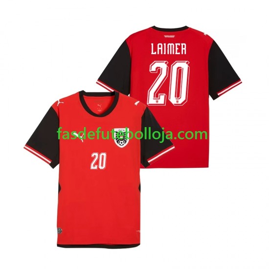 Camisola 1º Equipamento Seleção Austríaca Konrad Laimer 20 World Cup 2026 Manga Curta ,Homem Camisola 1º Equipamento Seleção Austríaca Konrad Laimer 20 World Cup 2026 Manga Curta ,Homem