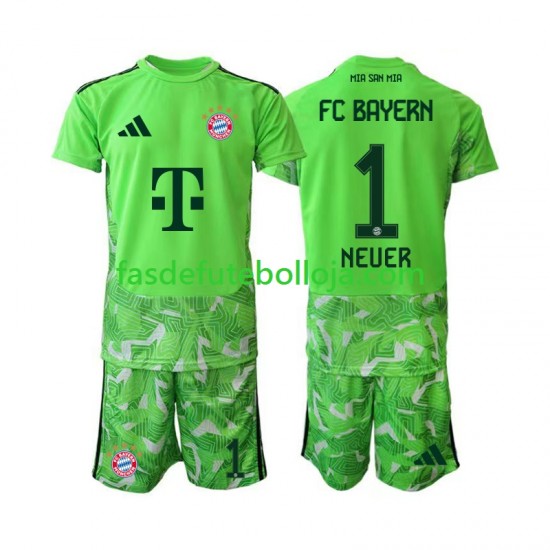 Camisola Guarda-redes 1º Equipamento Bayern de Munique Manuel Neuer 1 2026-2027 Manga Curta ,Criança Camisola Guarda-redes 1º Equipamento Bayern de Munique Manuel Neuer 1 2026-2027 Manga Curta ,Criança