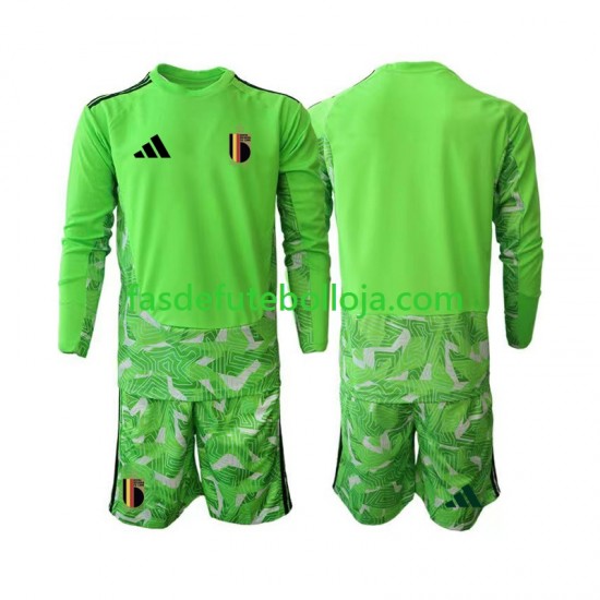 Camisola Guarda-redes 3º Equipamento Seleção Belga World Cup 2026 Manga Comprida ,Criança