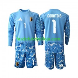Camisola Guarda-redes 1º Equipamento Seleção Belga Thibaut Courtois 1 World Cup 2026 Manga Comprida ,Criança Camisola Guarda-redes 1º Equipamento Seleção Belga Thibaut Courtois 1 World Cup 2026 Manga Comprida ,Criança