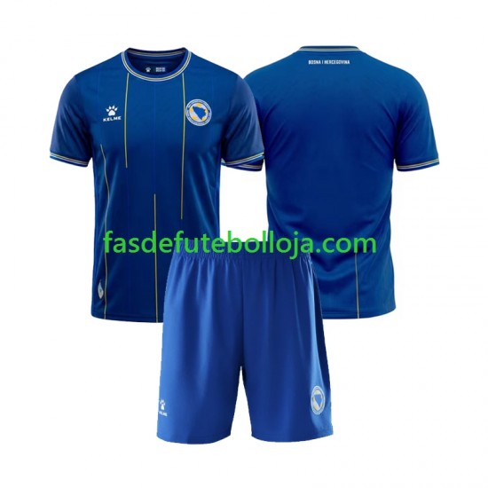 Camisola 1º Equipamento Bosnia Herzegovina World Cup 2026 Manga Curta ,Criança Camisola 1º Equipamento Bosnia Herzegovina World Cup 2026 Manga Curta ,Criança