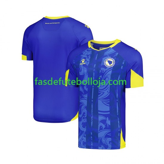Camisola 1º Equipamento Bosnia Herzegovina World Cup 2026 Manga Curta ,Homem Camisola 1º Equipamento Bosnia Herzegovina World Cup 2026 Manga Curta ,Homem
