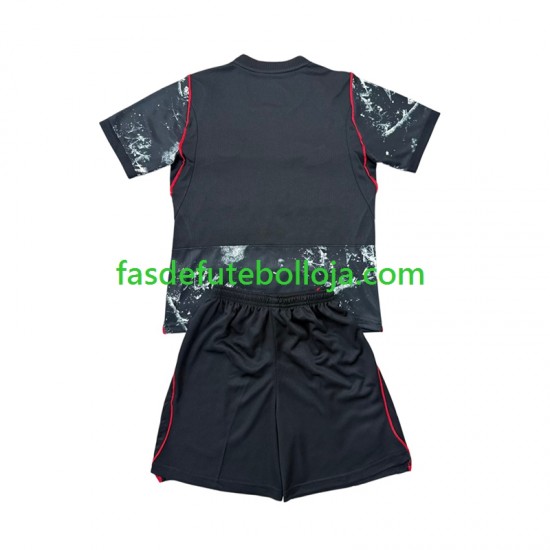 Camisola 2º Equipamento Seleção Canadense World Cup 2026 Manga Curta ,Criança