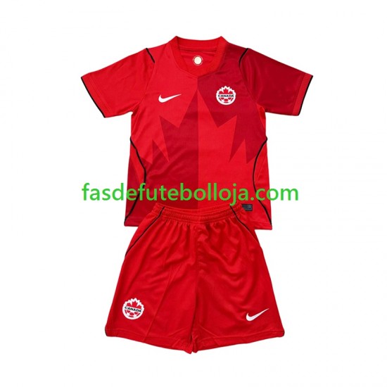 Camisola 1º Equipamento Seleção Canadense World Cup 2026 Manga Curta ,Criança Camisola 1º Equipamento Seleção Canadense World Cup 2026 Manga Curta ,Criança