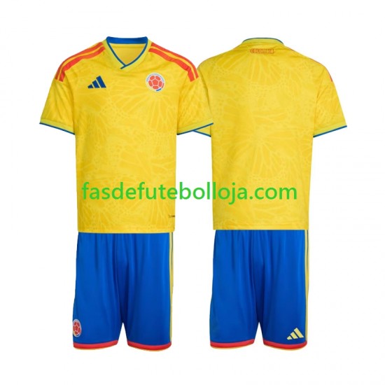 Camisola 1º Equipamento Seleção Colombiana World Cup 2026 Manga Curta ,Criança Camisola 1º Equipamento Seleção Colombiana World Cup 2026 Manga Curta ,Criança