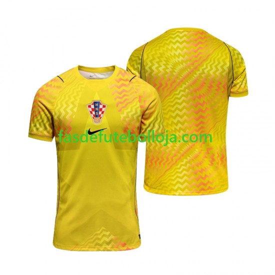 Camisola Guarda-redes 1º Equipamento Seleção Croata World Cup 2026 Manga Curta ,Homem