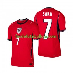 Camisola 2º Equipamento Seleção Inglesa Bukayo Saka 7 World Cup 2026 Manga Curta ,Homem