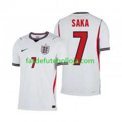 Camisola 1º Equipamento Seleção Inglesa Bukayo Saka 7 World Cup 2026 Manga Curta ,Homem Camisola 1º Equipamento Seleção Inglesa Bukayo Saka 7 World Cup 2026 Manga Curta ,Homem