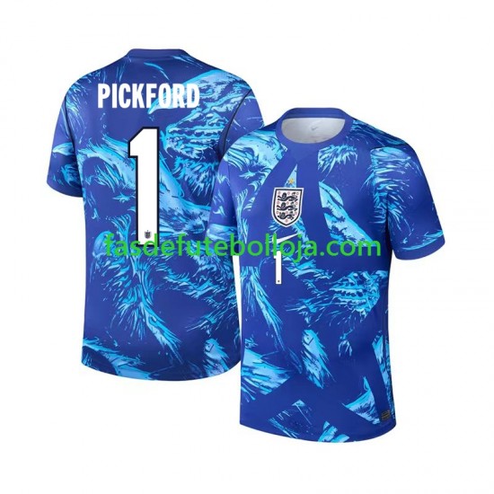 Camisola Guarda-redes 3º Equipamento Seleção Inglesa Jordan Pickford 1 World Cup 2026 Manga Curta ,Homem Camisola Guarda-redes 3º Equipamento Seleção Inglesa Jordan Pickford 1 World Cup 2026 Manga Curta ,Homem