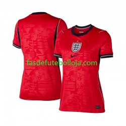 Camisola 2º Equipamento Seleção Inglesa World Cup 2026 Manga Curta ,Feminina