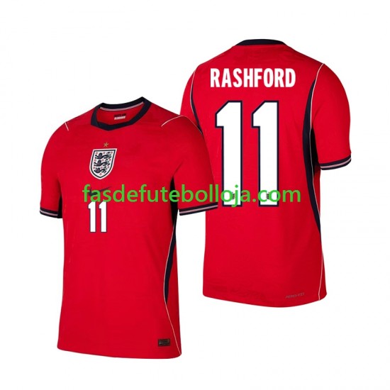 Camisola 2º Equipamento Seleção Inglesa Marcus Rashford 11 World Cup 2026 Manga Curta ,Homem