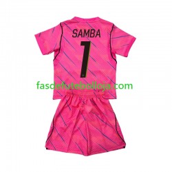 Camisola Guarda-redes 2º Equipamento Seleção Francesa Brice Samba 1 World Cup 2026 Manga Curta ,Criança