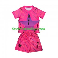 Camisola Guarda-redes 2º Equipamento Seleção Francesa Brice Samba 1 World Cup 2026 Manga Curta ,Criança