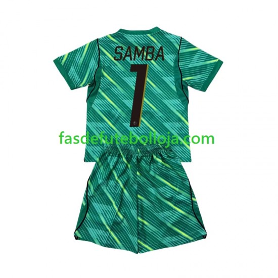 Camisola Guarda-redes 3º Equipamento Seleção Francesa Brice Samba 1 World Cup 2026 Manga Curta ,Criança Camisola Guarda-redes 3º Equipamento Seleção Francesa Brice Samba 1 World Cup 2026 Manga Curta ,Criança
