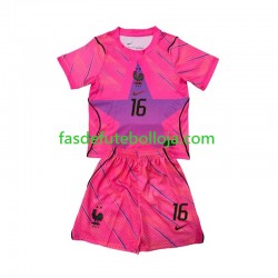 Camisola Guarda-redes 2º Equipamento Seleção Francesa Mike Maignan 16 World Cup 2026 Manga Curta ,Criança
