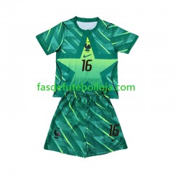 Camisola Guarda-redes 3º Equipamento Seleção Francesa Mike Maignan 16 World Cup 2026 Manga Curta ,Criança