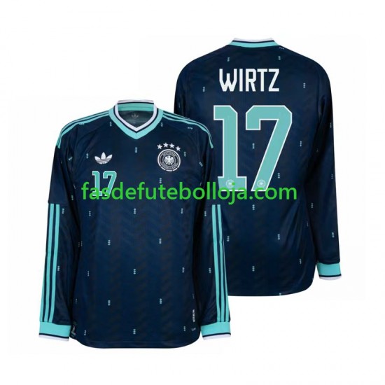Camisola 2º Equipamento Seleção Alemã Florian Wirtz 17 World Cup 2026 Manga Comprida ,Homem Camisola 2º Equipamento Seleção Alemã Florian Wirtz 17 World Cup 2026 Manga Comprida ,Homem