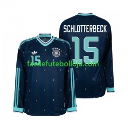 Camisola 2º Equipamento Seleção Alemã Nico Schlotterbeck 15 World Cup 2026 Manga Comprida ,Homem Camisola 2º Equipamento Seleção Alemã Nico Schlotterbeck 15 World Cup 2026 Manga Comprida ,Homem