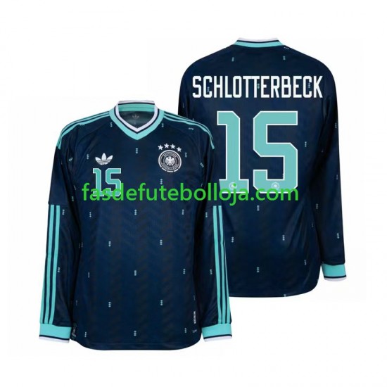 Camisola 2º Equipamento Seleção Alemã Nico Schlotterbeck 15 World Cup 2026 Manga Comprida ,Homem Camisola 2º Equipamento Seleção Alemã Nico Schlotterbeck 15 World Cup 2026 Manga Comprida ,Homem