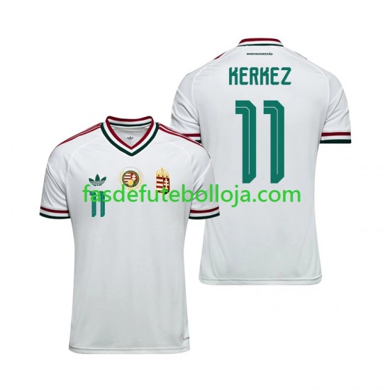 Camisola 2º Equipamento Seleção Húngara Milos Kerkez 11 World Cup 2026 Manga Curta ,Homem Camisola 2º Equipamento Seleção Húngara Milos Kerkez 11 World Cup 2026 Manga Curta ,Homem