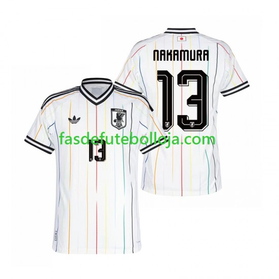 Camisola 2º Equipamento Seleção Japonesa Keito Nakamura 13 World Cup 2026 Manga Curta ,Homem