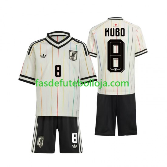 Camisola 2º Equipamento Seleção Japonesa Kubo 8 World Cup 2026 Manga Curta ,Criança Camisola 2º Equipamento Seleção Japonesa Kubo 8 World Cup 2026 Manga Curta ,Criança