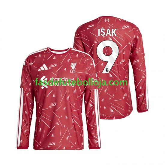Camisola 1º Equipamento Liverpool Alexander Isak 9 2026-2027 Manga Comprida ,Homem Camisola 1º Equipamento Liverpool Alexander Isak 9 2026-2027 Manga Comprida ,Homem