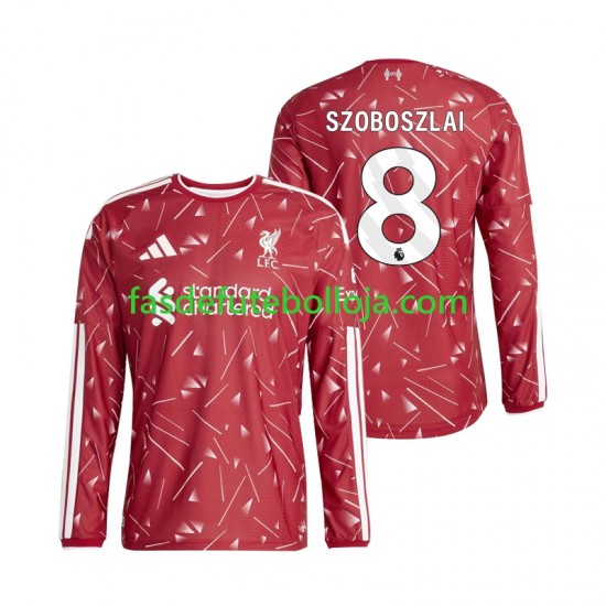 Camisola 1º Equipamento Liverpool Dominik Szoboszlai 8 2026-2027 Manga Comprida ,Homem Camisola 1º Equipamento Liverpool Dominik Szoboszlai 8 2026-2027 Manga Comprida ,Homem
