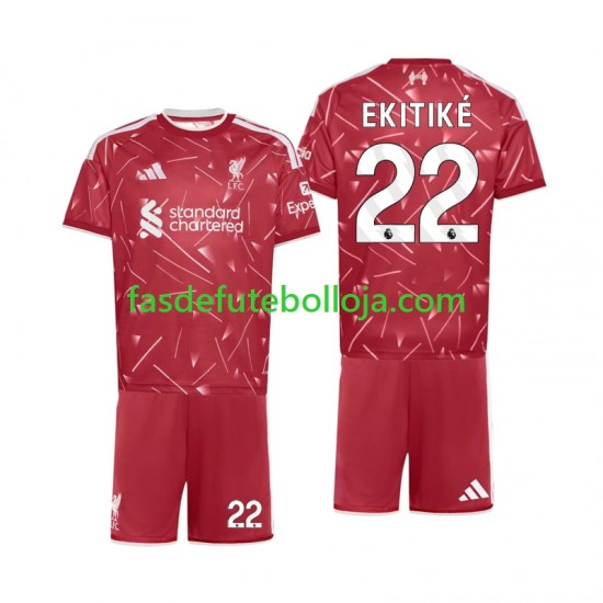 Camisola 1º Equipamento Liverpool Hugo Ekitike 22 2026-2027 Manga Curta ,Criança Camisola 1º Equipamento Liverpool Hugo Ekitike 22 2026-2027 Manga Curta ,Criança