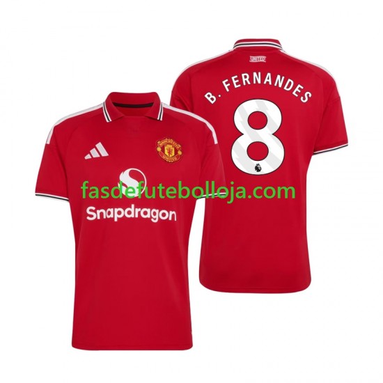 Camisola 1º Equipamento Manchester United Bruno Fernandes 8 2026-2027 Manga Curta ,Homem Camisola 1º Equipamento Manchester United Bruno Fernandes 8 2026-2027 Manga Curta ,Homem
